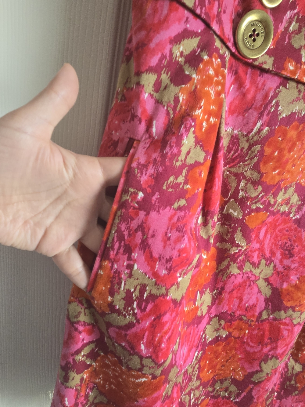 MICHAEL Michael Kors Pink & Fuchsia Floral Sheath Dress - Picture 3 of 5